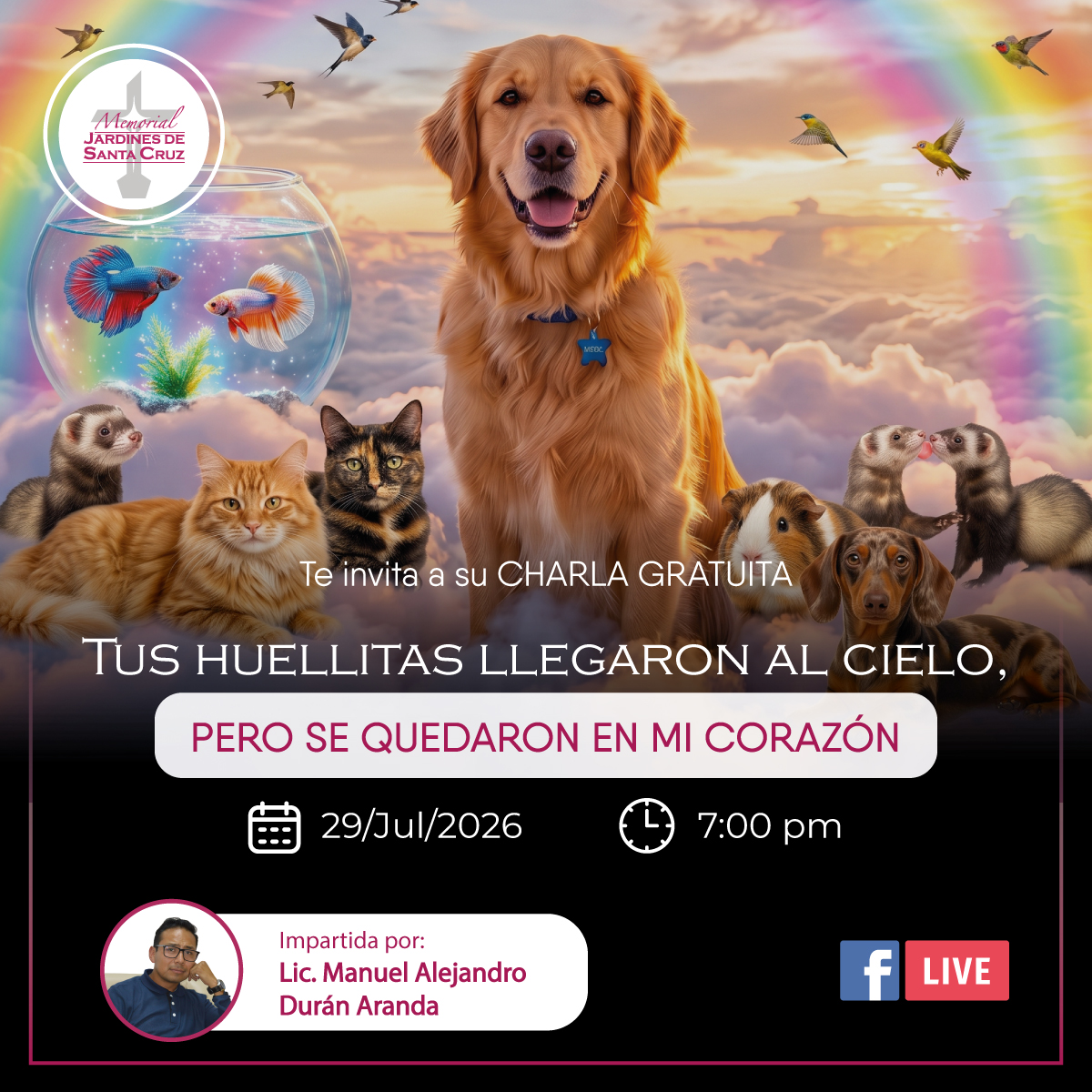 Tus huellitas llegaron al cielo, pero se quedaron en mi corazón
